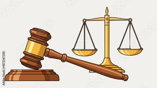 Justice Gavel and Balance Scale