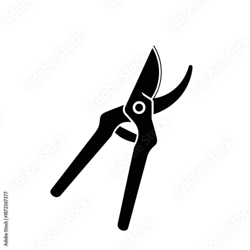 Pruning Shears Icon – Garden Secateurs Tool Symbol for Gardening, Trimming & Plant Care