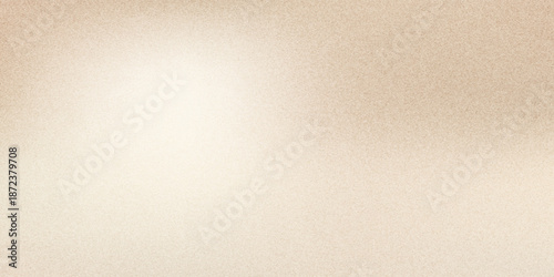Ecru gradient with texture of eggshell. Pastel light beige background, modern dotted vector design, paper texture.