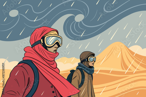 Desert Windstorm Protective Goggles