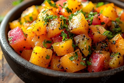 Delicious Watermelon and Tomato Salad High Resolution Picture