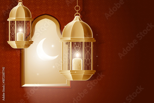 old lamp on the wall