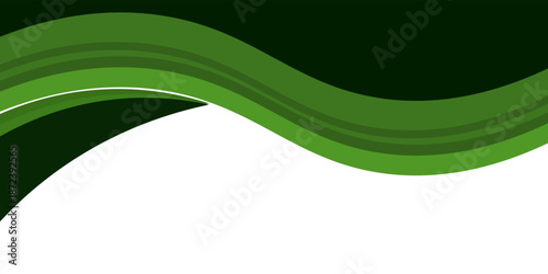 Modern green background. Graphic design pattern background template with dynamic wave shapes. vector