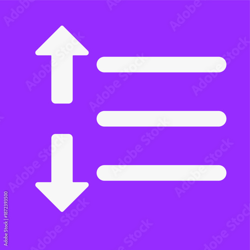 Settings Sliders Icon – Flat UI Control Symbol for App and Web Design