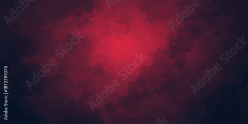 Abstract Dark maroon grunge background with rough concrete texture, scratches, and faded paint. Softly lit center and dark edges with a moody, creating a cold and desolate feeling, with empty space.