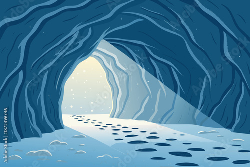 Arctic Ice Cave Light Beam Ill