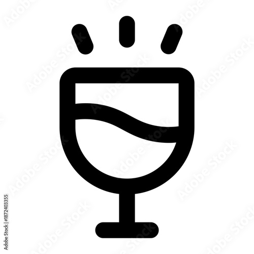 cheers icon for illustration