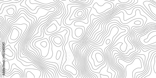 Topographic Background. Abstract wavy and curved lines background. Abstract pattern with Lines. Background of the Topographic Map. Abstract geometric topographic contour map background Free Vector	