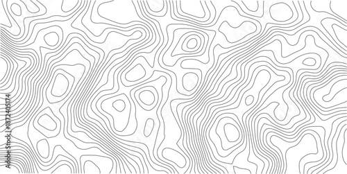 Topographic Background. Abstract wavy and curved lines background. Abstract pattern with Lines. Background of the Topographic Map. Abstract geometric topographic contour map background Free Vector	