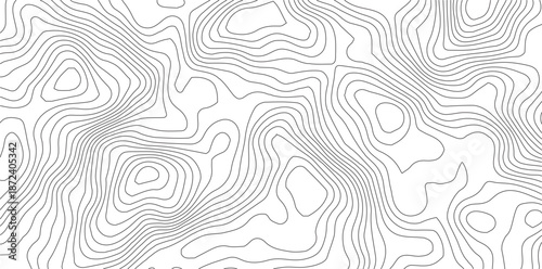 Topographic Background. Abstract wavy and curved lines background. Abstract pattern with Lines. Background of the Topographic Map. Abstract geometric topographic contour map background Free Vector	