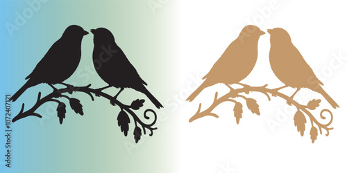 Love Heart with Butterflies