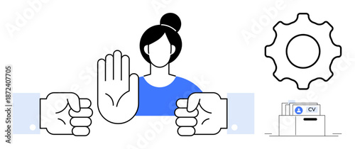 Workplace conflict resolution. Teamwork addressing workplace conflicts with balanced communication and clear understanding. Conflict resolution enhances productivity and professional growth. Human