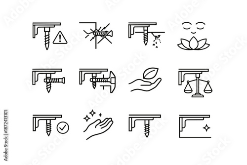 Icons icon vector surface damage breakthrough cue warning logic mindful bracket shelf