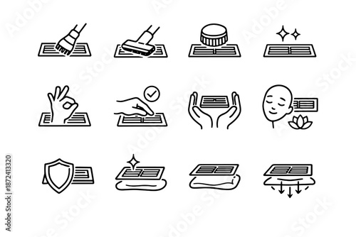 Attachment logic minimalist use bristle icon icons surface safe vector vent silhouette