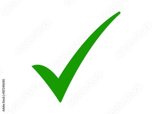 Green Check Mark Icon Vector Isolated Transparent PNG