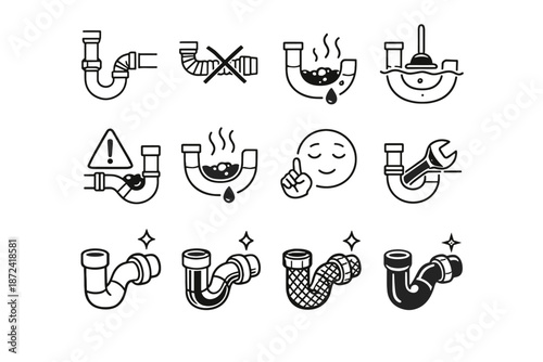 Icon sink vector calm option flexible connector cue risk crossed trap correction