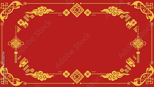 Red Chinese New Year Background.