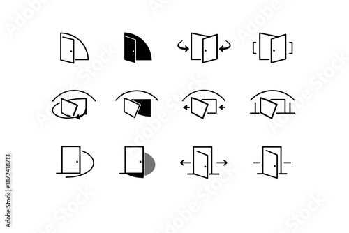 Clearance opening icon logic swing precision icons wardrobe calm vector path full