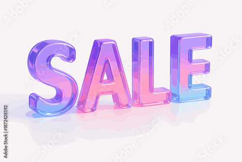 Depth glowing crystal sale icon vector luminous illustration edge smooth volumetric finish