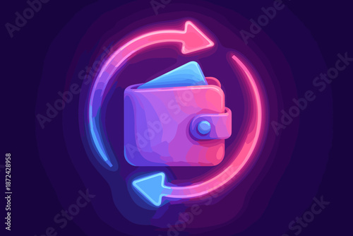 Illustration k glow effect compose motion vector luminous simple icon