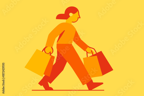 Orange yellow geometric minimal vector cherry colors key precision icon shopping red