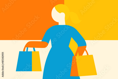 Icon key minimal lemon orange shopping vibes geometric strong cool modern bright