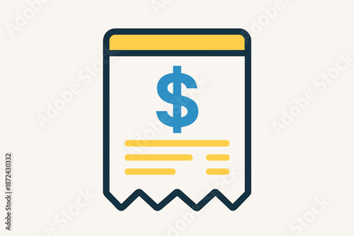 Soft мінімум icon деталей vector receipt strong lemon clean cool shopping white