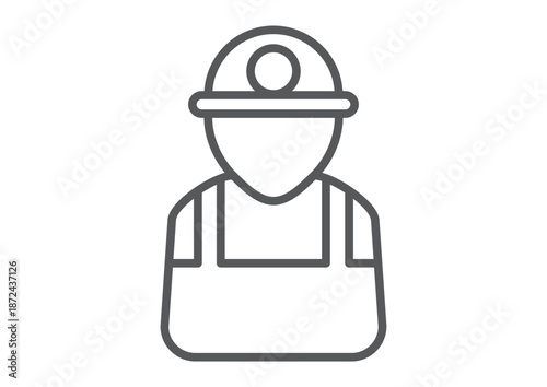 Person Miner Worker Symbol Fossil Energy