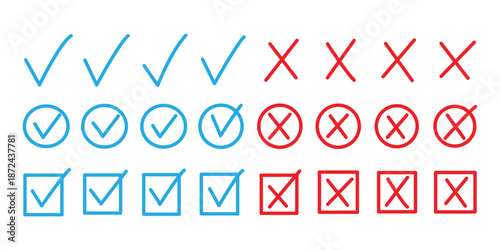 green checkmark icon inside square box, hand-drawn brush painted tick symbol. Check tick mark icon set. green check mark marker brush. sketch check boxes, tick