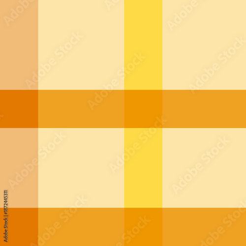 Abstract geometric color block seamless pattern in warm yellow, ochre and golden tones