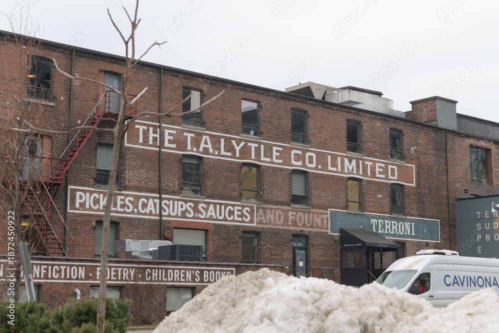Obraz premium T. A. Lytle Co. Ltd. industrial complex today site of Terroni Sterling located at 128 Sterling Rd in Toronto