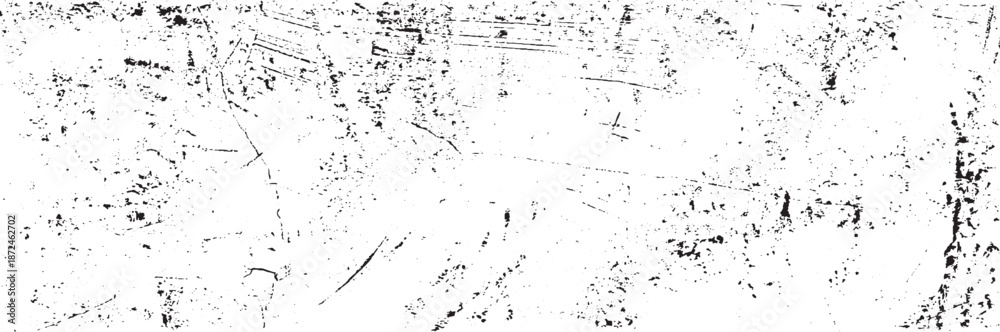 Fototapeta premium Scratched Grunge Urban Background Texture Vector. Dust Overlay Distress Grainy Grungy Effect. Distressed Backdrop Vector Illustration. Isolated Black on White Background. EPS 10.