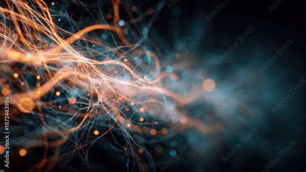 Fototapeta premium Abstract Glowing Neural Network