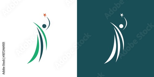 Modern creative community logo. community logo template. geometric nonprofit logo template. modern and minimalist organization logo template