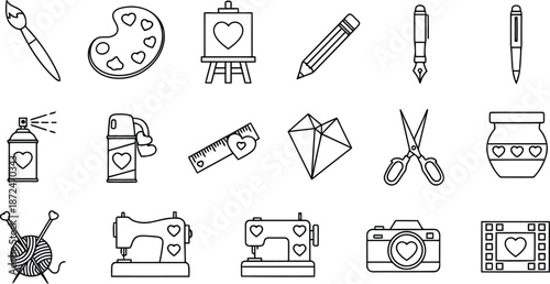 Artistic tools collection