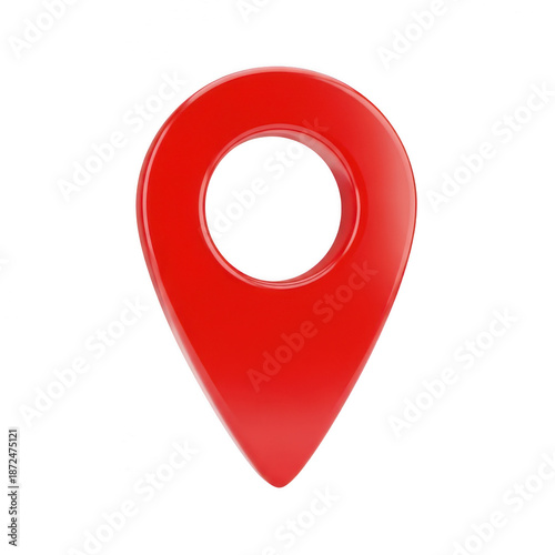 Free Download Red location marker isolated on transparent background - GFXLoad