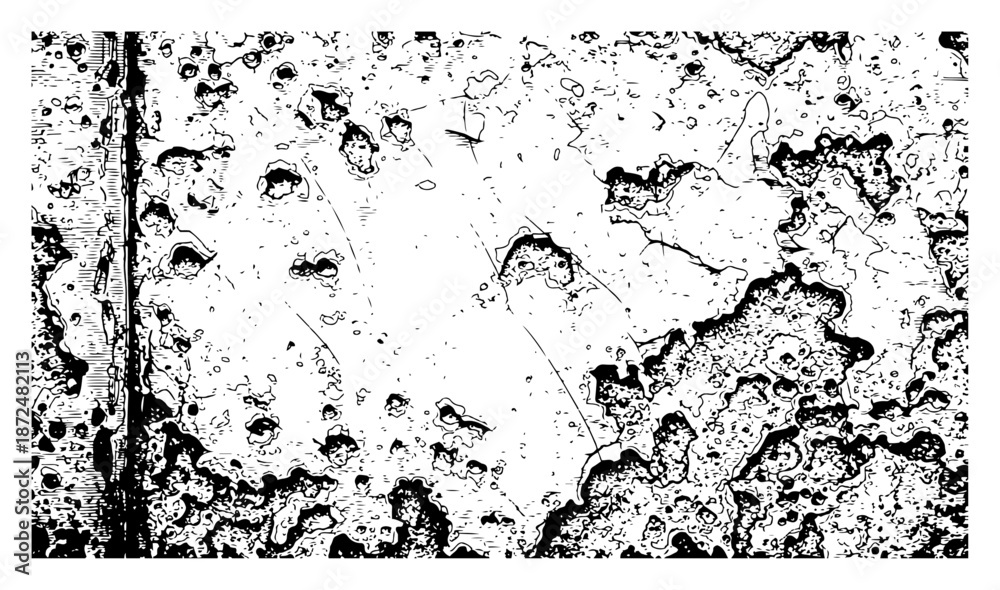 Obraz premium Abstract grunge texture background showing heavily decayed surface