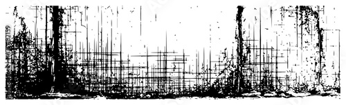 Abstract grunge texture with vertical scratches and distressed ink marks