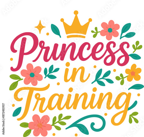 This "Princess in Training" design is perfect for your little one's wardrobe or nursery. Ideal for baby showers, birthdays, or everyday wear, it brings a touch of royalty to any occasion. 