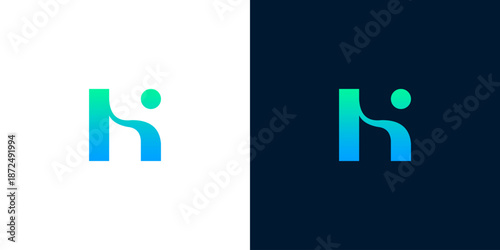 Sleek and abstract K lettermark emblem in a creative gradient, representing digital progress, human-centric solutions, and a contemporary brand identity
