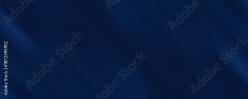 Silk satin fabric. Navy blue color. Abstract dark elegant background with space for design. Soft wavy folds. Drapery. Gradient.