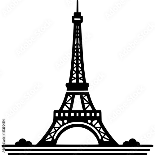 Eiffel Tower Vector Icon