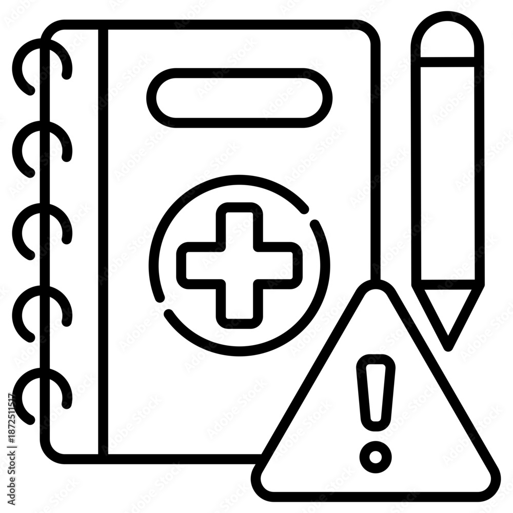 Obraz premium Preparedness Outline Icon Illustration Vector