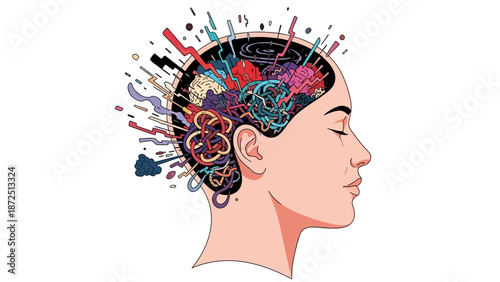 The Human Experience Feels Emotional as Thoughts Burst Forth in Vibrant Illustrations