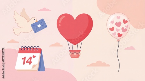 happy birthday card with balloons