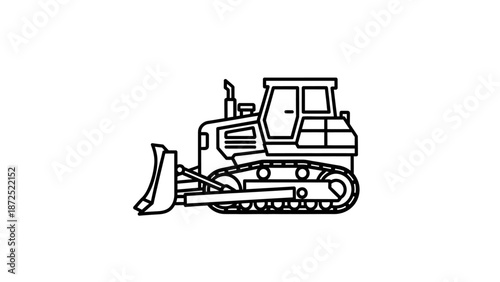 Bulldozer Construction Equipment Heavy Machinery.