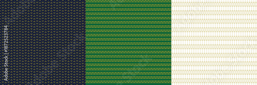 Geometrical Triangle Artdeco Seamless Patterns. Geometric Vector Illustration. Gold Modern Minimal Shapes. Luxury Line Background. Art Nouveau Outline.