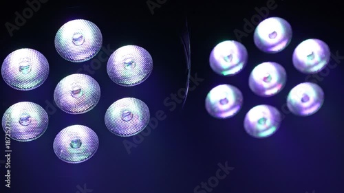 Detailed plan of two LED showcases with white LED technology.