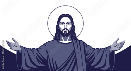Jesus Christ figure with outstretched arms
