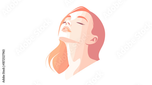 Woman with Eyes Closed in Serenity.